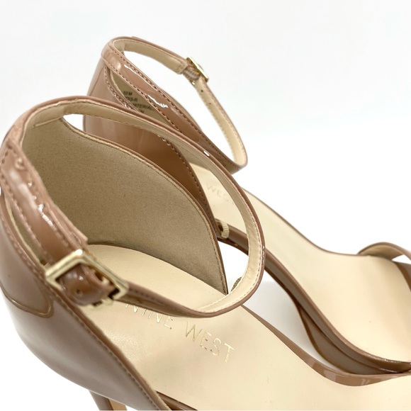 NINE WEST Women's Square Toe Stiletto Heel Dress Sandals - Picture 7 of 12